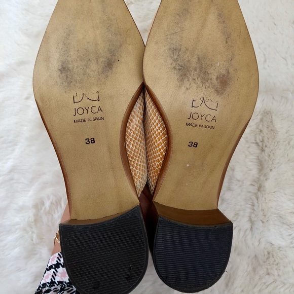 ✨Stunning Vintage Snakeskin Mules!Rare Find!✨ - Picture 8 of 8